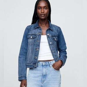 GAP 1969 Medium Indigo Wash Denim Jacket - 6 pockets, Boho, Western, Minimalist